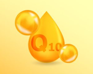 q10 ubiquinona concepto de ilustracion