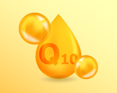 q10 ubiquinona concepto de ilustracion